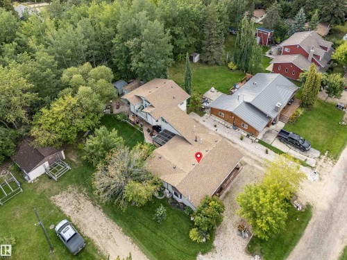 Aerial view - 605 6St. Ross Haven, Rural Lac Ste. Anne County, AB - Outdoor With View
