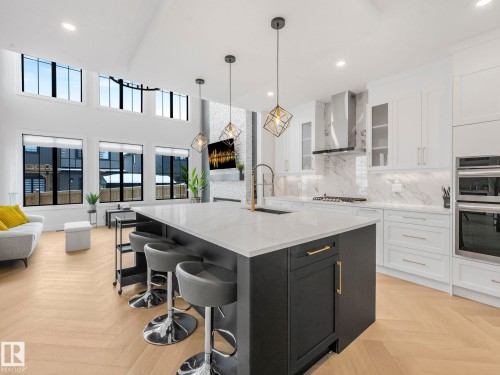 41 Cannes Cove, St. Albert, AB - Indoor Photo Showing Kitchen With Upgraded Kitchen