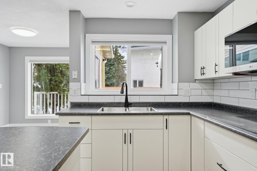 11019 10 Avenue, Edmonton, AB - Indoor Photo Showing Kitchen With Double Sink