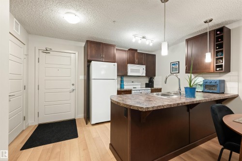 158 7805 71 Street, Edmonton, AB - Indoor Photo Showing Kitchen With Double Sink