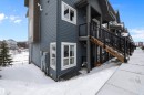 View of snow covered exterior with a balcony - 94 2560 Pegasus Boulevard, Edmonton, AB  - Outdoor 
