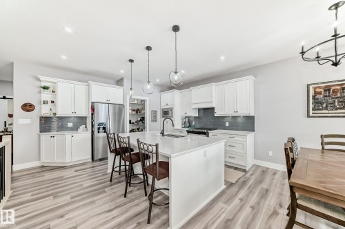 139 Kidd Crescent, Leduc, AB - Indoor Photo Showing Kitchen With Stainless Steel Kitchen With Upgraded Kitchen
