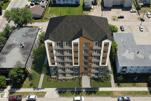 Aerial view of apartment complex - 10145 & 10155 155 Street, Edmonton, AB 