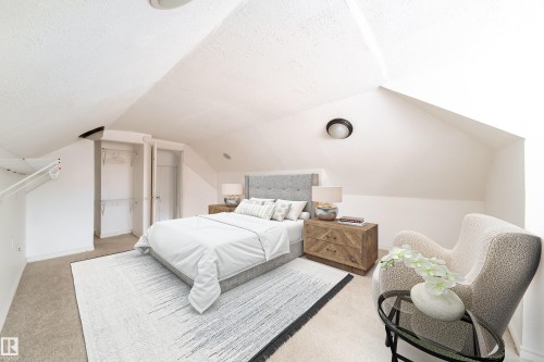 Virtually Staged - 10803 93 Street, Edmonton, AB - Indoor Photo Showing Bedroom