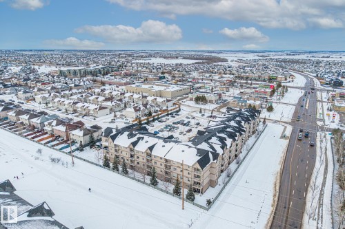 View of snowy aerial view - 221 5005 165 Avenue, Edmonton, AB - Outdoor With View