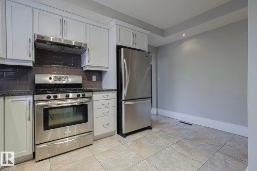 8907 140 Street Nw, Edmonton, AB - Indoor Photo Showing Kitchen With Stainless Steel Kitchen