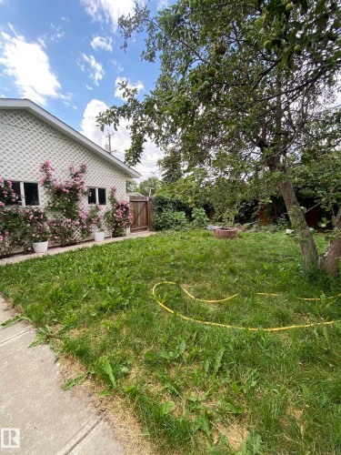 View of yard with a gate - 12432 134 Street, Edmonton, AB - Outdoor