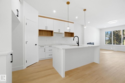 10723 70 Avenue, Edmonton, AB - Indoor Photo Showing Kitchen With Upgraded Kitchen