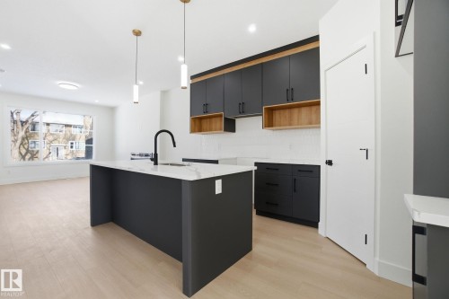 10725 70 Avenue, Edmonton, AB - Indoor Photo Showing Kitchen With Upgraded Kitchen