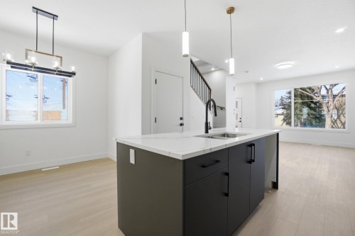 10725 70 Avenue, Edmonton, AB - Indoor Photo Showing Kitchen With Double Sink