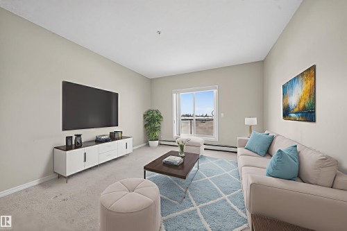 434 263 Macewan Road, Edmonton, AB - Indoor Photo Showing Living Room
