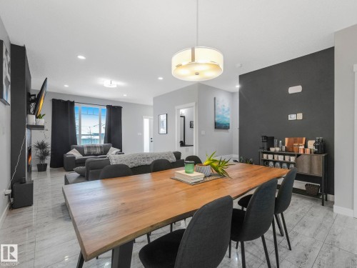 Dining space featuring baseboards and recessed lighting - 3510 48 Avenue, Beaumont, AB - Indoor Photo Showing Dining Room