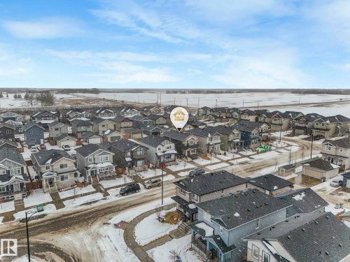 Aerial perspective of suburban area - 3510 48 Avenue, Beaumont, AB - Outdoor With View