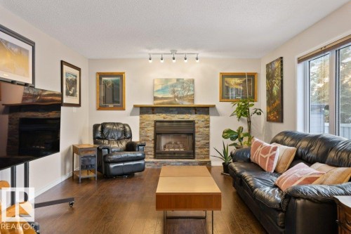 16 Oakmont Drive, St. Albert, AB - Indoor Photo Showing Living Room With Fireplace