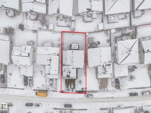 Aerial overview of property's location with property parcel outlined - 2919 151A Avenue, Edmonton, AB - Other