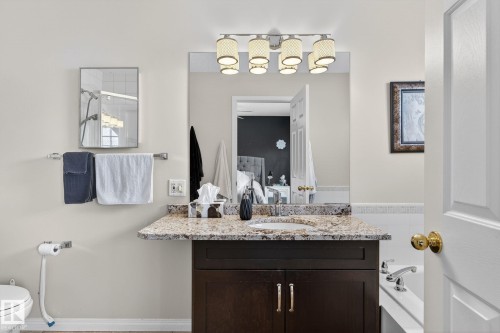 91 Westmews, Fort Saskatchewan, AB - Indoor Photo Showing Bathroom