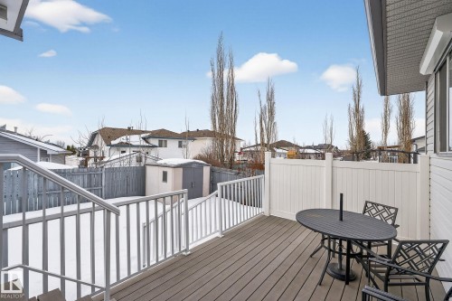 91 Westmews, Fort Saskatchewan, AB - Outdoor With Deck Patio Veranda With Exterior