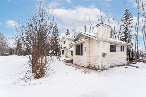 View of snow covered exterior - 516 5 Street, Rural Lac Ste. Anne County, AB - Outdoor
