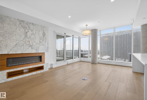 504 14105 West Block Drive, Edmonton, AB - Indoor With Fireplace