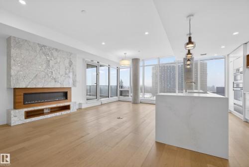 504 14105 West Block Drive, Edmonton, AB - Indoor With Fireplace