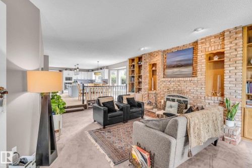 122 Village Downs, Sherwood Park, AB - Indoor With Fireplace
