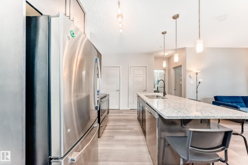 108 1144 Adamson Drive, Edmonton, AB - Indoor Photo Showing Kitchen With Upgraded Kitchen