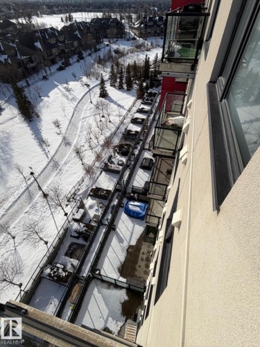 View of snowy aerial view - 706 5151 Windermere Bv, Edmonton, AB - Outdoor