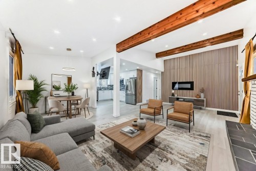 Virtually Staged - 10519 173 Avenue, Edmonton, AB - Indoor Photo Showing Living Room