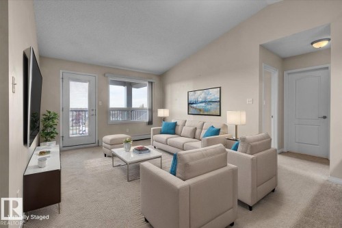 3408 9351 Simpson Drive, Edmonton, AB - Indoor Photo Showing Living Room