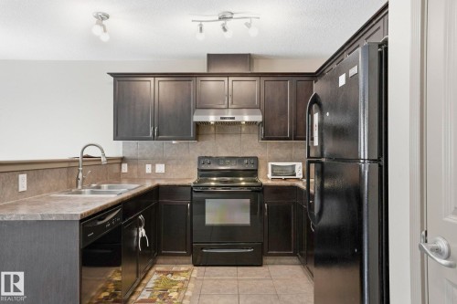21 5120 164 Avenue, Edmonton, AB - Indoor Photo Showing Kitchen With Double Sink