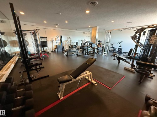 #409 10145 109 St, Edmonton, AB - Indoor Photo Showing Gym Room