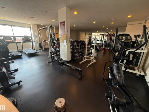 #409 10145 109 St, Edmonton, AB - Indoor Photo Showing Gym Room