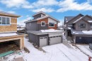 View of front of house with a residential view, board and batten siding, and stone siding - 159 Graybriar Dr, Stony Plain, AB  - Outdoor 