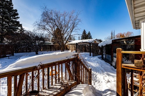 View of wooden deck - 69 Amherst Crescent, St. Albert, AB - Outdoor