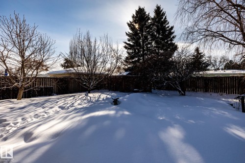 Snowy yard featuring a fenced backyard - 69 Amherst Crescent, St. Albert, AB - Outdoor