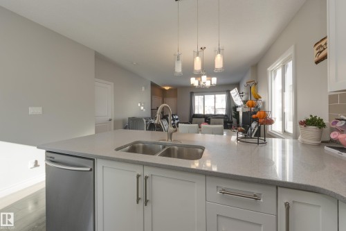 6687 Cardinal Road, Edmonton, AB - Indoor Photo Showing Kitchen With Double Sink
