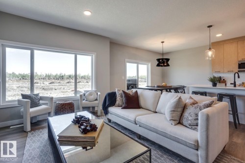 407 Brickyard Point(E), Stony Plain, AB - Indoor Photo Showing Living Room