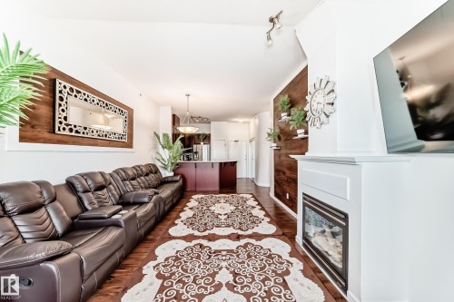 412 4312 139 Avenue, Edmonton, AB - Indoor Photo Showing Living Room With Fireplace