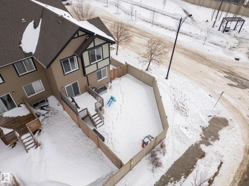 View of snowy aerial view - 2704 Coughlan Green, Edmonton, AB - Outdoor