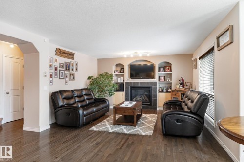 66 Nadine Way, St. Albert, AB - Indoor Photo Showing Living Room With Fireplace