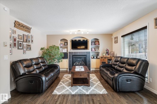 66 Nadine Way, St. Albert, AB - Indoor Photo Showing Living Room With Fireplace