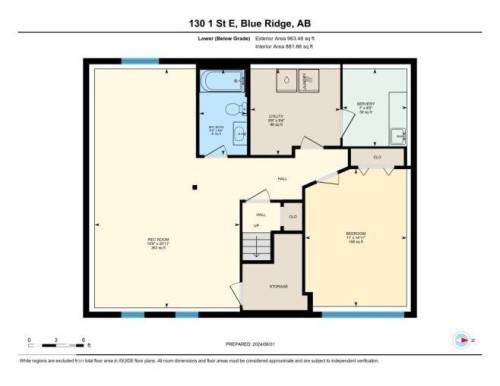 View of floor plan / room layout - 130 1 Street, Blue Ridge, AB - Other