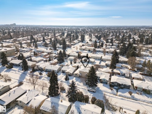 Aerial perspective of suburban area - 11435 37A Avenue, Edmonton, AB - Outdoor With View