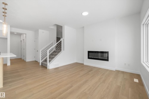 2816 190 Street, Edmonton, AB - Indoor Photo Showing Living Room With Fireplace