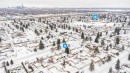 Snowy aerial view featuring a view of city - 8908 130 Avenue Nw, Edmonton, AB  - Outdoor With View 
