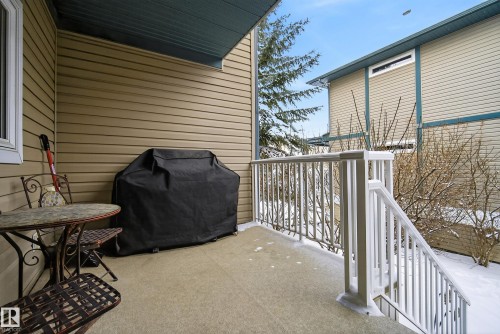 Balcony featuring a grill - 44 903 Rutherford Road, Edmonton, AB - Outdoor With Deck Patio Veranda With Exterior