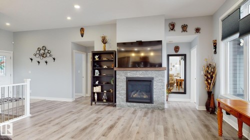 55101 Ste. Anne Trail, Rural Lac Ste. Anne County, AB - Indoor Photo Showing Living Room With Fireplace