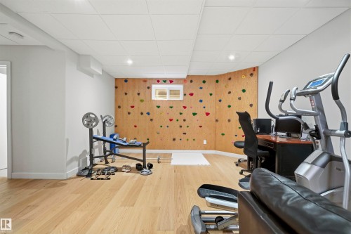 9324 95 Street, Edmonton, AB - Indoor Photo Showing Gym Room