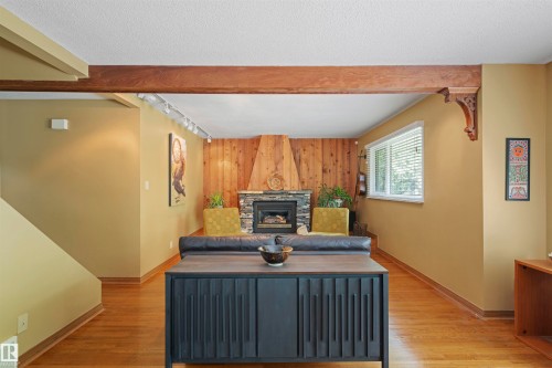 11622 76 Avenue, Edmonton, AB - Indoor Photo Showing Other Room With Fireplace