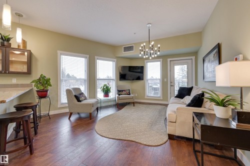 405 10126 144 Street, Edmonton, AB - Indoor Photo Showing Living Room